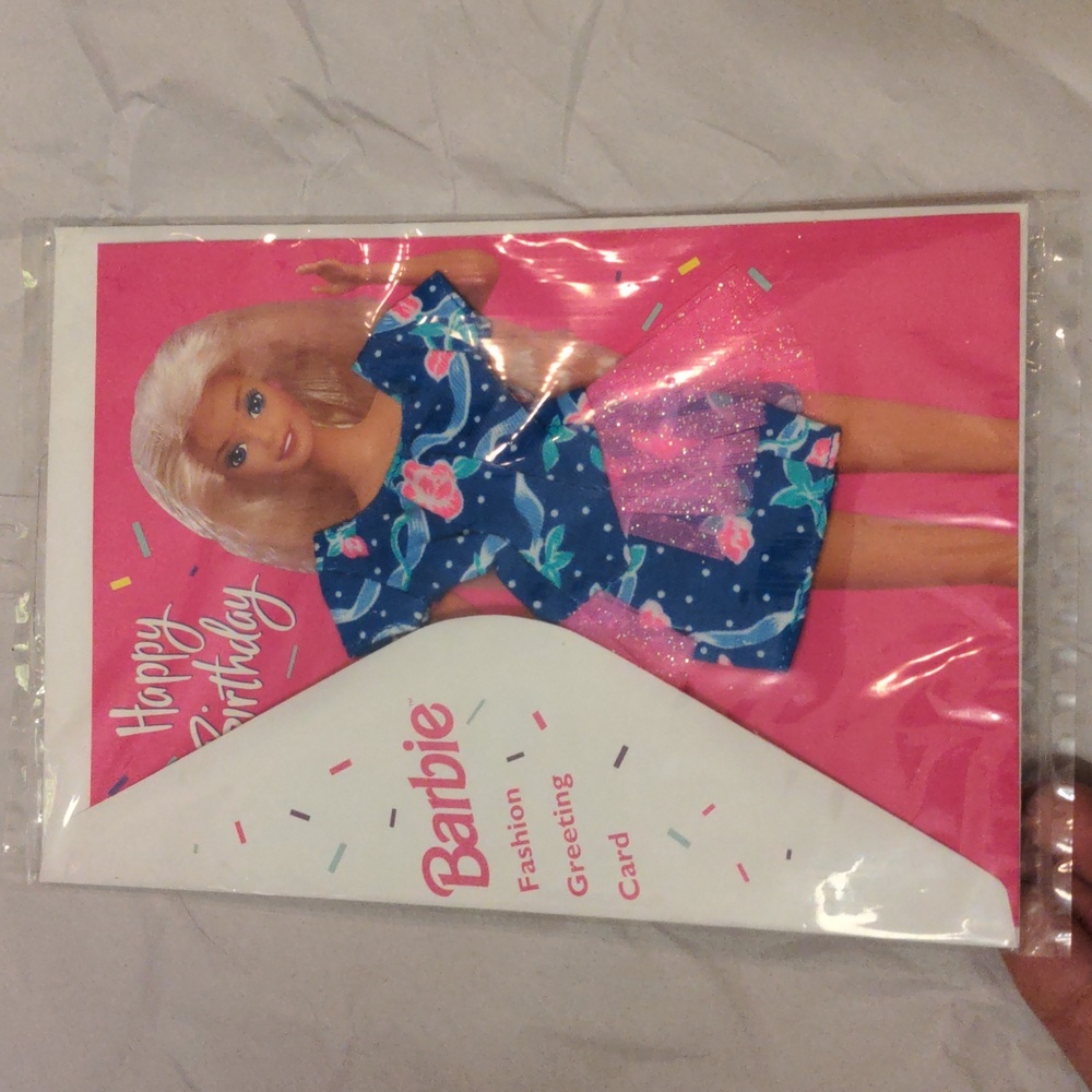 Barbie bundle - NWT playing card poster and Birthday Fashion greeting card - Picture 5 of 6